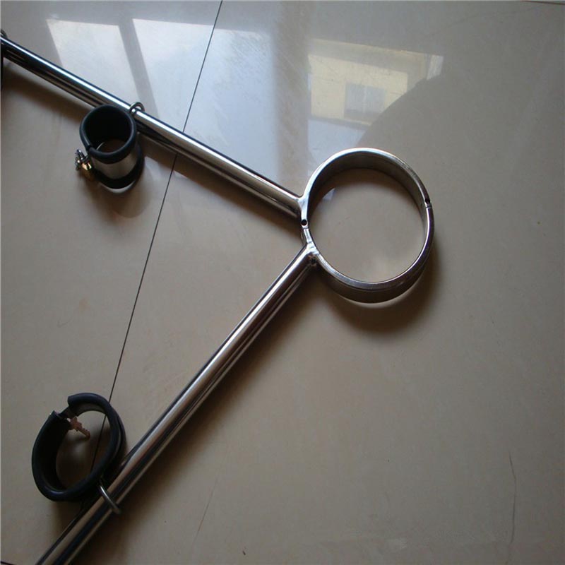 Adult Bdsm Bondage Restraints Stainless Steel Spreader Bar Neck Collar Hand Ankle Cuffs For Erotic Games - 5