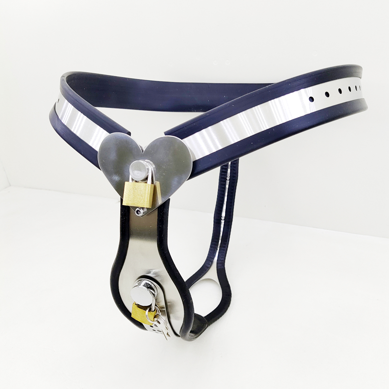 Luxury Stainless Steel Heartshaped Lock Chastity Belt For Women Bdsm Bondage Tools Adult Game Device Sexual Wellness Toys For Couples - 7