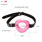 Erotic Toys Slave Bdsm Bondage Strap Lips O Ring Gag Fetish Silicone Open Mouth Blowjob Adult Sex For Couples - 2