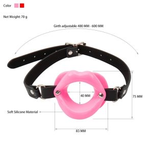 Erotic Toys Slave Bdsm Bondage Strap Lips O Ring Gag Fetish Silicone Open Mouth Blowjob Adult Sex For Couples - 2