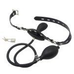 Harness Inflatable Bondage Gag Pump Bite Balls Mouth Plug Panel Balloon - 3