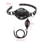 Harness Inflatable Bondage Gag Pump Bite Balls Mouth Plug Panel Balloon - 4