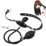 Harness Inflatable Bondage Gag Pump Bite Balls Mouth Plug Panel Balloon - 6