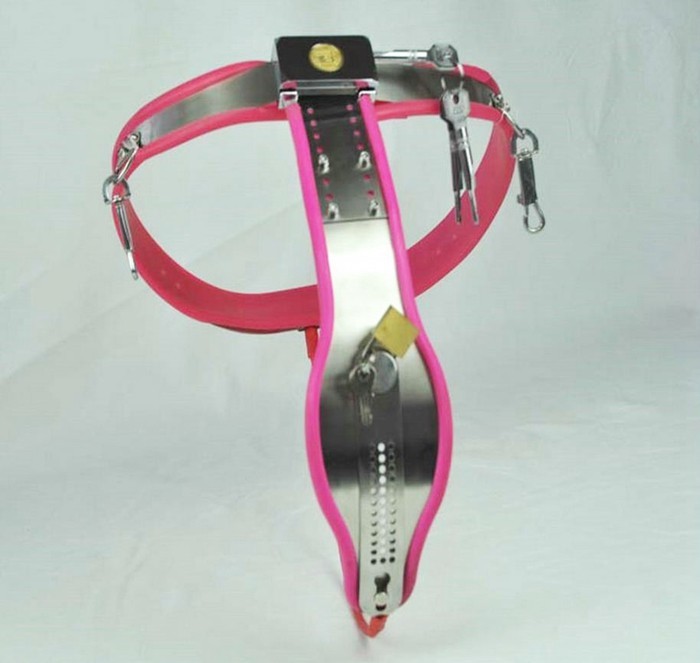 Stainless Steel Female Chastity Belt Arc Style With Vaginal Plug Bdsm Bondage Adult Fetish Wear - 4