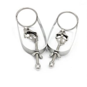 Stainless Steel Bdsm Nipple Clamps Breast Cage Heavy Duty Adjustable Mimi Torture Clip Stretcher Couple Flirt Toy - 2