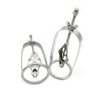 Stainless Steel Bdsm Nipple Clamps Breast Cage Heavy Duty Adjustable Mimi Torture Clip Stretcher Couple Flirt Toy - 3