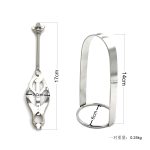 Stainless Steel Bdsm Nipple Clamps Breast Cage Heavy Duty Adjustable Mimi Torture Clip Stretcher Couple Flirt Toy - 4