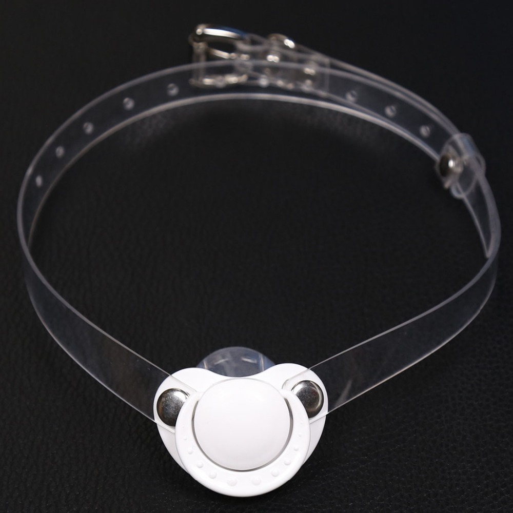 Adjustable Transparent Silicone Mouth Gag Couples Bdsm Bondage Slave Toy Comfortable Adult Role Play Accessory - 3