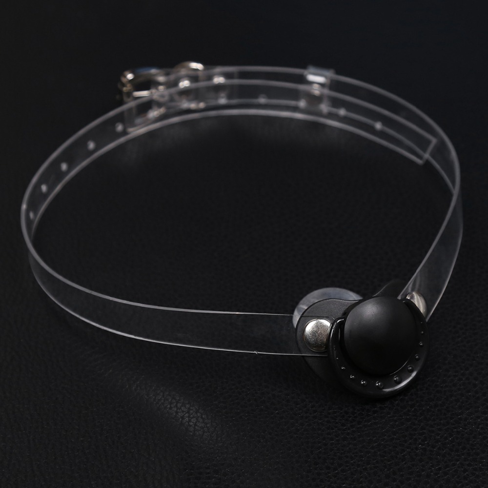 Adjustable Transparent Silicone Mouth Gag Couples Bdsm Bondage Slave Toy Comfortable Adult Role Play Accessory - 6