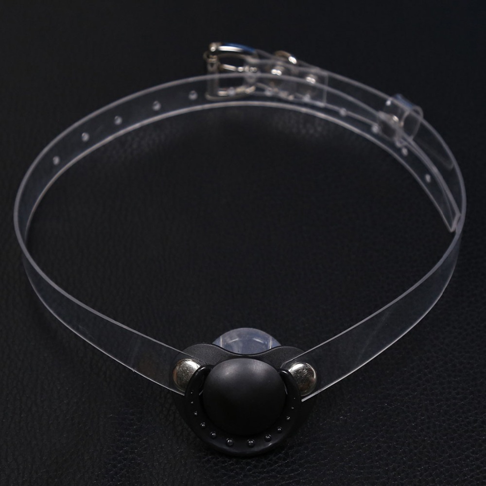 Adjustable Transparent Silicone Mouth Gag Couples Bdsm Bondage Slave Toy Comfortable Adult Role Play Accessory - 13