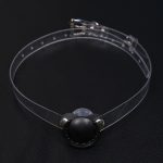 Slave Bdsm Bondage Mouth Gag Sex Toys Transparent Belt Adjustable Silicone Pacifier Couples Product