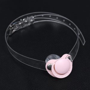 Slave Bdsm Bondage Mouth Gag Sex Toys Transparent Belt Adjustable Silicone Pacifier Couples Product - 2