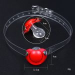 Slave Bdsm Bondage Mouth Gag Sex Toys Transparent Belt Adjustable Silicone Pacifier Couples Product - 5