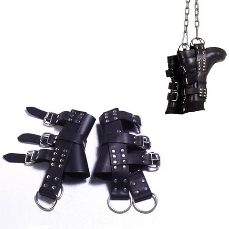 Luxurious Leather Bdsm Set With Foot Harness Adult Couples Game Suspension Sm Toys For Erotic Play - 1