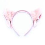 4pcs Roleplay Bondage Costume Set Cat Ears Bell Headband Lace Crotchless G-string Tail Butt Plug Bowknot Choker Sex Toys - 3