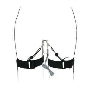 Electric Shock Labia Clamps With Leg Bondage Belt Nipple Clip Vibrator Pussy Clitoris Electro Stimulation Sex Toys For Women - 2
