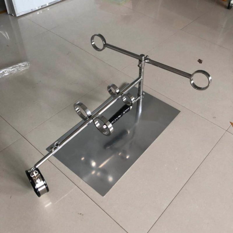 Stainless Steel Bondage Shelf Adults Games Sex Handcuffs Foot Cuffs Slave Tools Toys For Couples Bdsm Collar