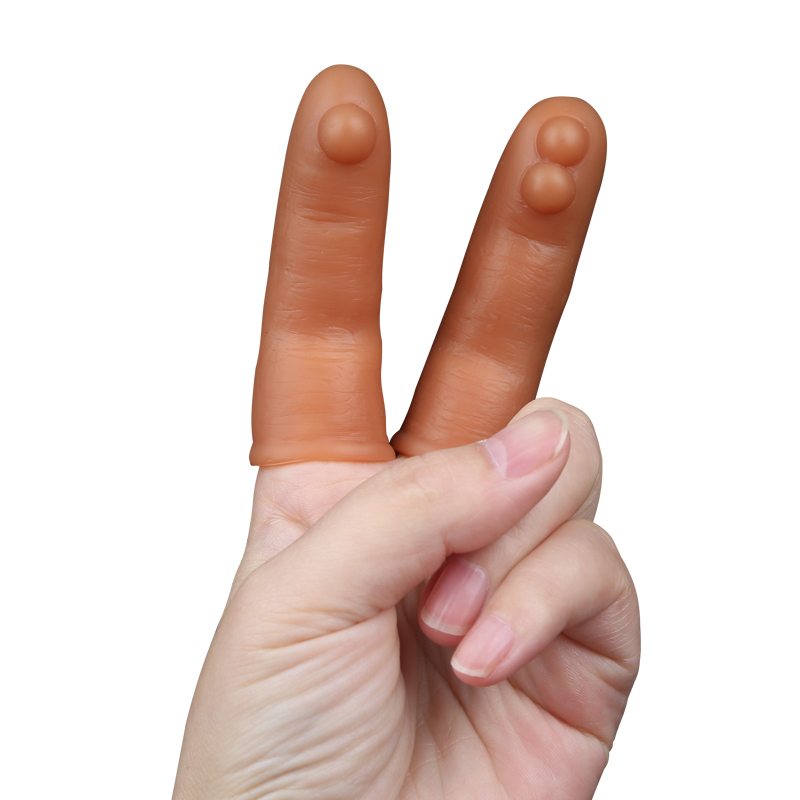 Couples Pleasure Enhancer Finger Sleeve Masturbation Toy Gspot Clit Penis Vagina Stimulation Adult Game Accessory - 7