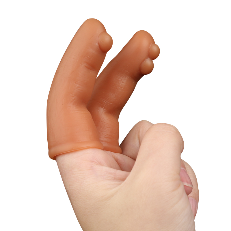 Couples Pleasure Enhancer Finger Sleeve Masturbation Toy Gspot Clit Penis Vagina Stimulation Adult Game Accessory - 8