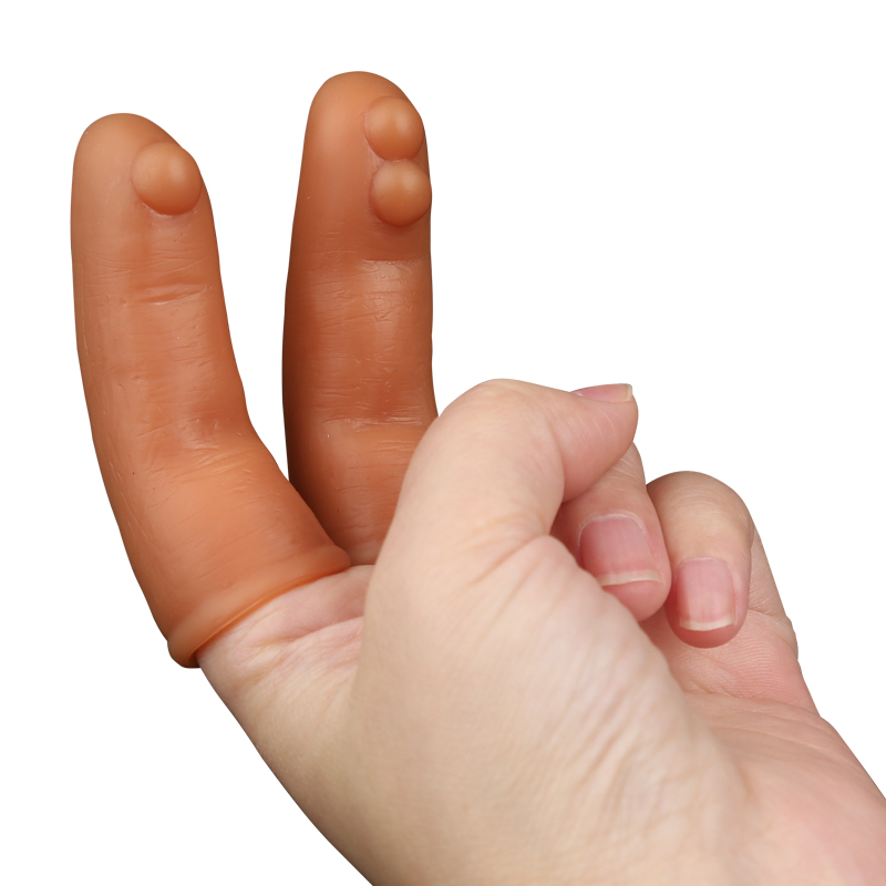 Couples Pleasure Enhancer Finger Sleeve Masturbation Toy Gspot Clit Penis Vagina Stimulation Adult Game Accessory - 10