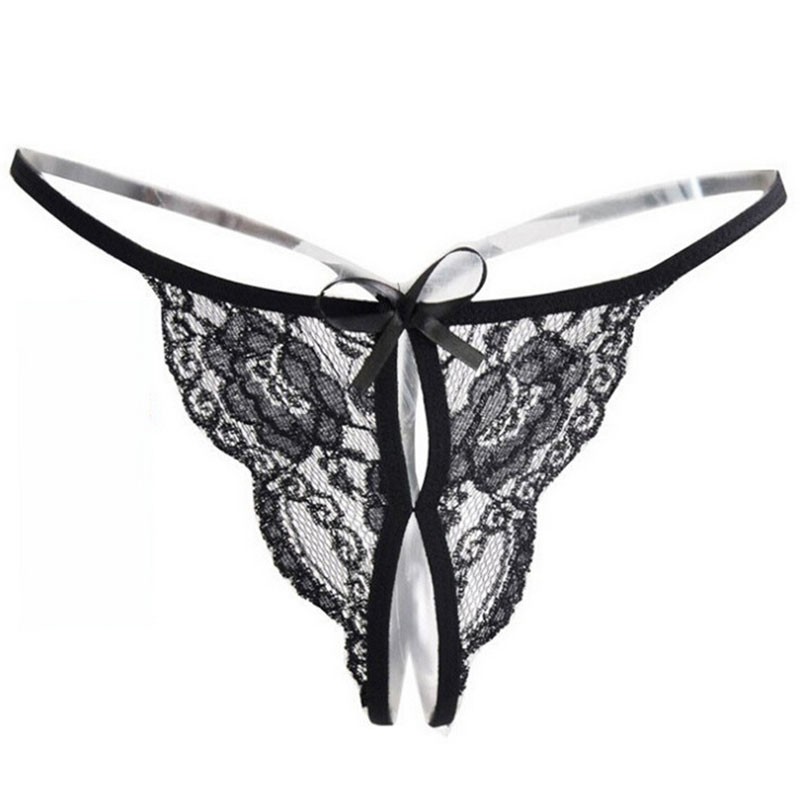 Womens Sexy Lace Gstring Panties Soft Cotton Lingerie Comfortable Waist Briefs Tback Underwear Pack Of 1 - 8