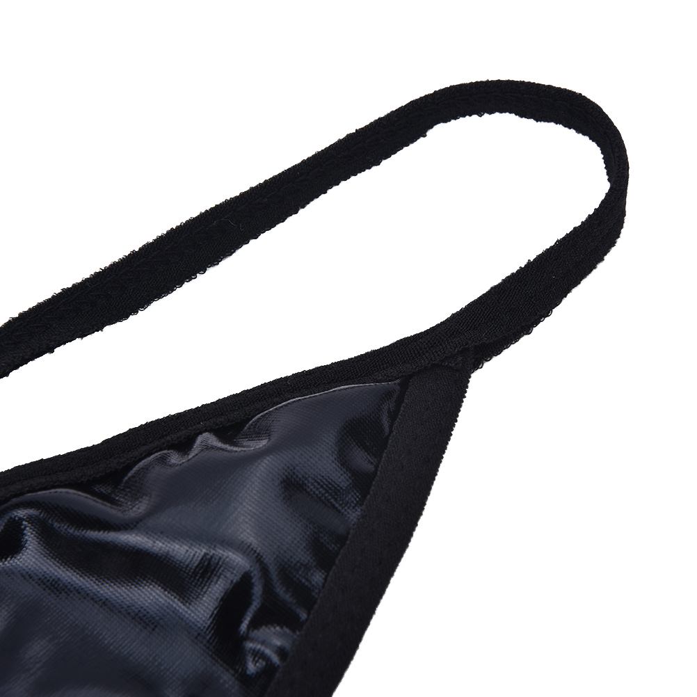 Erotic Babydoll Dress Hot Sexy Lingerie In Pu Leather Sensual Underwear Costumes For Women - 3
