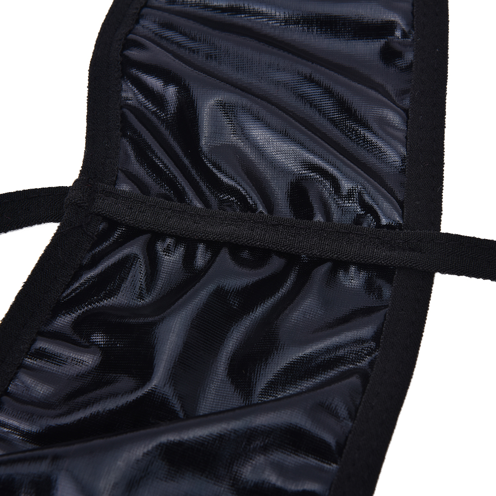 Erotic Babydoll Dress Hot Sexy Lingerie In Pu Leather Sensual Underwear Costumes For Women - 4