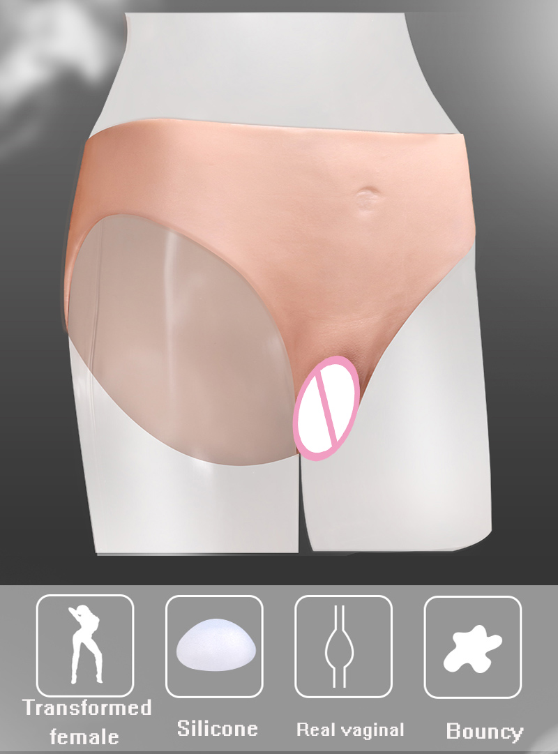 Silicone Hip Enhancer Panties For Crossdressing Transgender Cosplay Realistic Artificial Underwear For Shemale - 1