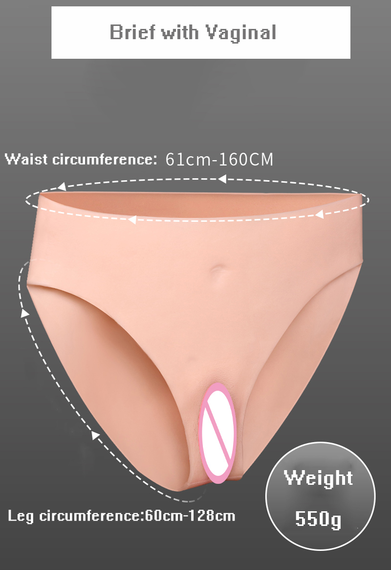 Silicone Hip Enhancer Panties For Crossdressing Transgender Cosplay Realistic Artificial Underwear For Shemale - 8