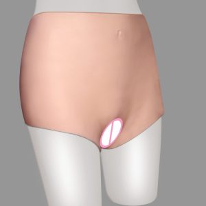 Sex Fake Underwear Enhancer Hip Silicone Realistic Pussy Panties Shemale Crossdresser Cosplay Pants Transgender Artificial - 2