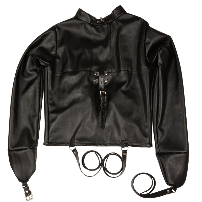 Leather Straitjacket For Bdsm Play Bondage Body Harness Couples Adult Game Toy For Women - 5