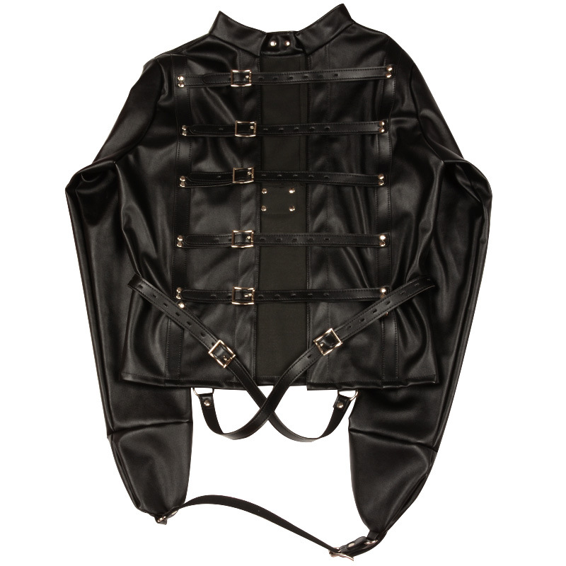 Leather Straitjacket For Bdsm Play Bondage Body Harness Couples Adult Game Toy For Women - 6