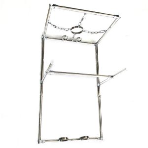 K9 Restraint Heavy Full Body Bondage Shelf Stainless Steel Handcuff Ankle Cuffs Collar Slave Bdsm Sex Device - 2