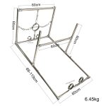 K9 Restraint Heavy Full Body Bondage Shelf Stainless Steel Handcuff Ankle Cuffs Collar Slave Bdsm Sex Device - 5