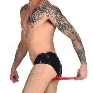 Men's Briefs Shorts Anal Sleeve Men Gay Underwear Products Natural Latex