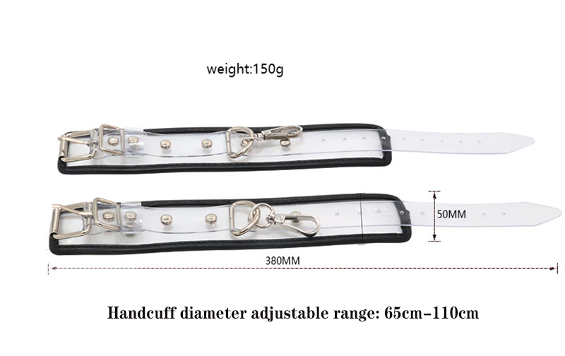 Leather Bdsm Handcuffs With Adjustable Bondage Restraints And Durable Metal Anal Plug For Adult Couples Games Erotic Slave Sextoy - 6
