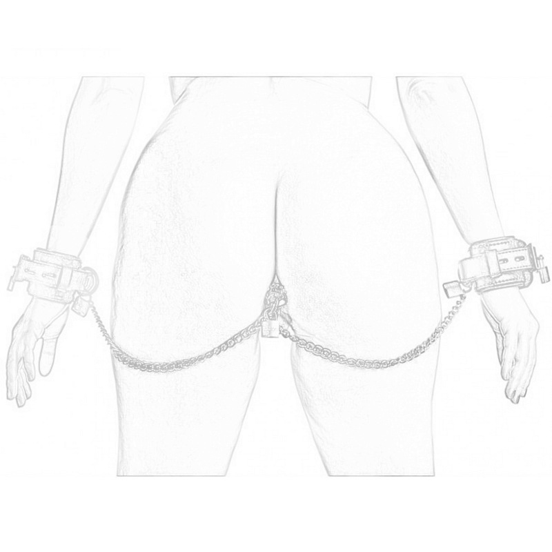 Leather Bdsm Handcuffs With Adjustable Bondage Restraints And Durable Metal Anal Plug For Adult Couples Games Erotic Slave Sextoy - 7