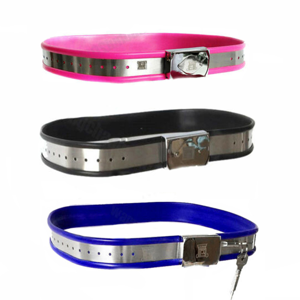Manyjoy Adjustable Stainless Steel Chastity Belt Unisex Bdsm Restraint Toy Couples Metal Waist Bandage - 1