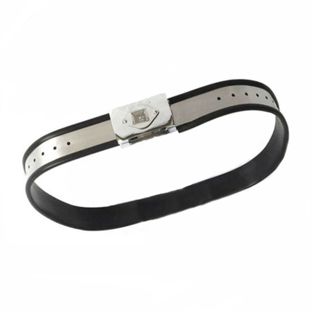 Manyjoy Adjustable Stainless Steel Chastity Belt Unisex Bdsm Restraint Toy Couples Metal Waist Bandage - 2