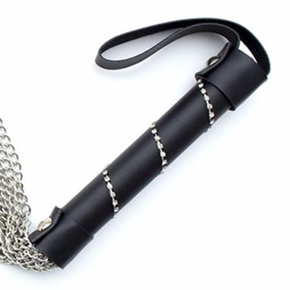 Manyjoy 48cm Stainless Steel Chain Whip For Bdsm Adult Role Play Fetish Flogger Kinky Bondage Sex Toys - 4