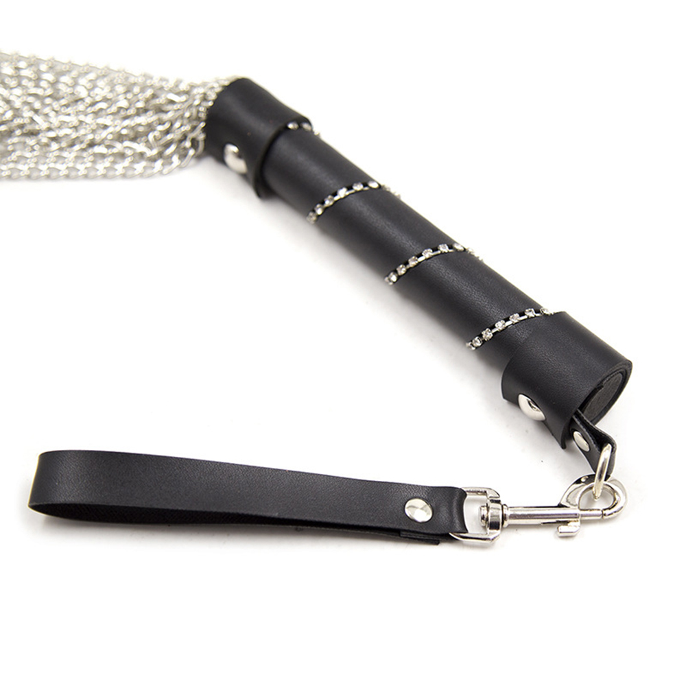 Manyjoy 48cm Stainless Steel Chain Whip For Bdsm Adult Role Play Fetish Flogger Kinky Bondage Sex Toys - 7