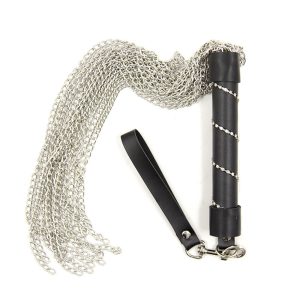 Manyjoy 48cm Stainless Steel Chain Whip Bondage Bdsm Adult Sex Toys Fun Kinky Role Play Fetish Flogger