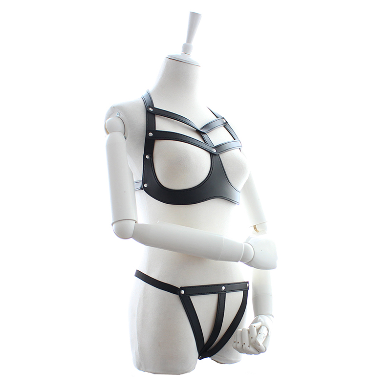 Quality Unisex Leather Fetish Wear For Bdsm Bondage Play Erotic Sex Role Play Clothing - 2