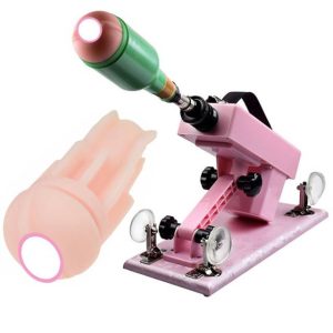 Pink Sex Machine Gun With Male Masturbation Cup Sexual Oral Love Thrusting Adult Toys For Men E5-96