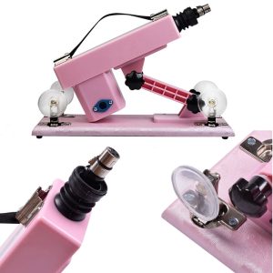 Pink Sex Machine Gun With Male Masturbation Cup Sexual Oral Love Thrusting Adult Toys For Men E5-96 - 2