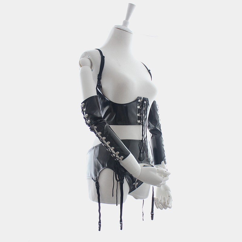 Leather Fetish Bondage Suit Adult Roleplay Games Couples Erotic Clothing Womens Sensual Toys - 9