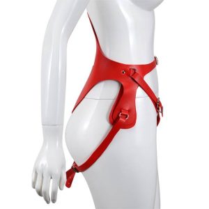 Wear Leather Pants Plus Size Sexy Panties Alternative Femdom Red Adjustable Sex Harness Clothes For Bdsm Bondage