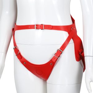 Wear Leather Pants Plus Size Sexy Panties Alternative Femdom Red Adjustable Sex Harness Clothes For Bdsm Bondage - 2