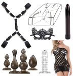 Adult Fun Toy Suit 9 Pcs Set Special Bundled Binding Yoga Sm Kit For Couple Sexy Toys