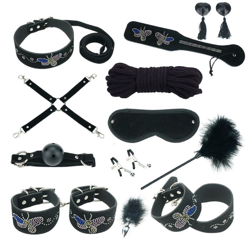 Luxury 12piece Couples Bondage Kit Adult Sexy Yoga Toys Special Bdsm Bundle Set For Enhanced Sensual Play - 2